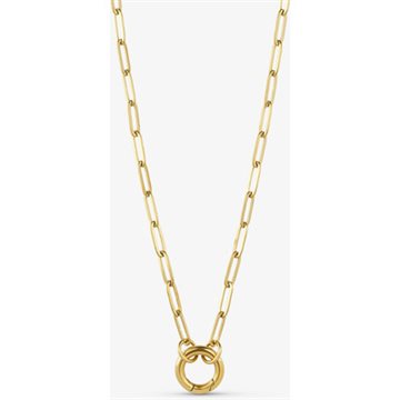 CHAIN COIN CHARM NECKLACE GOLD - 1158